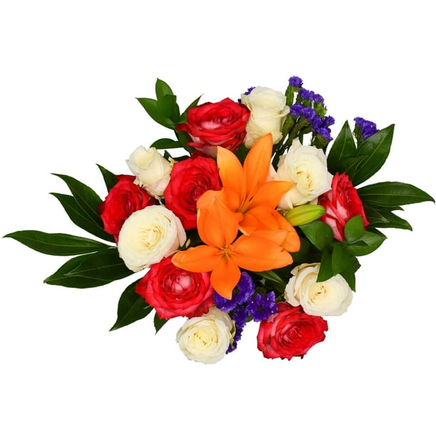 Bright Bouquet Mix Thank You Stand Up Premium Card Cake Topper
